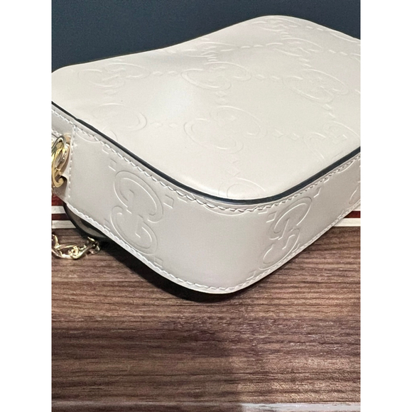 Gucci Jumbo GG Embossed Super Mini Shoulder Bag w/ Unbranded Strap - Picture 9 of 16